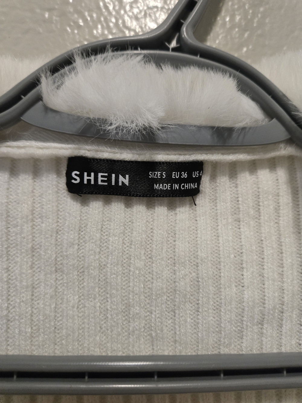 White SHEIN Bolero with Peluche - Y2K Style / Coquette - Size - Picture 6 of 6